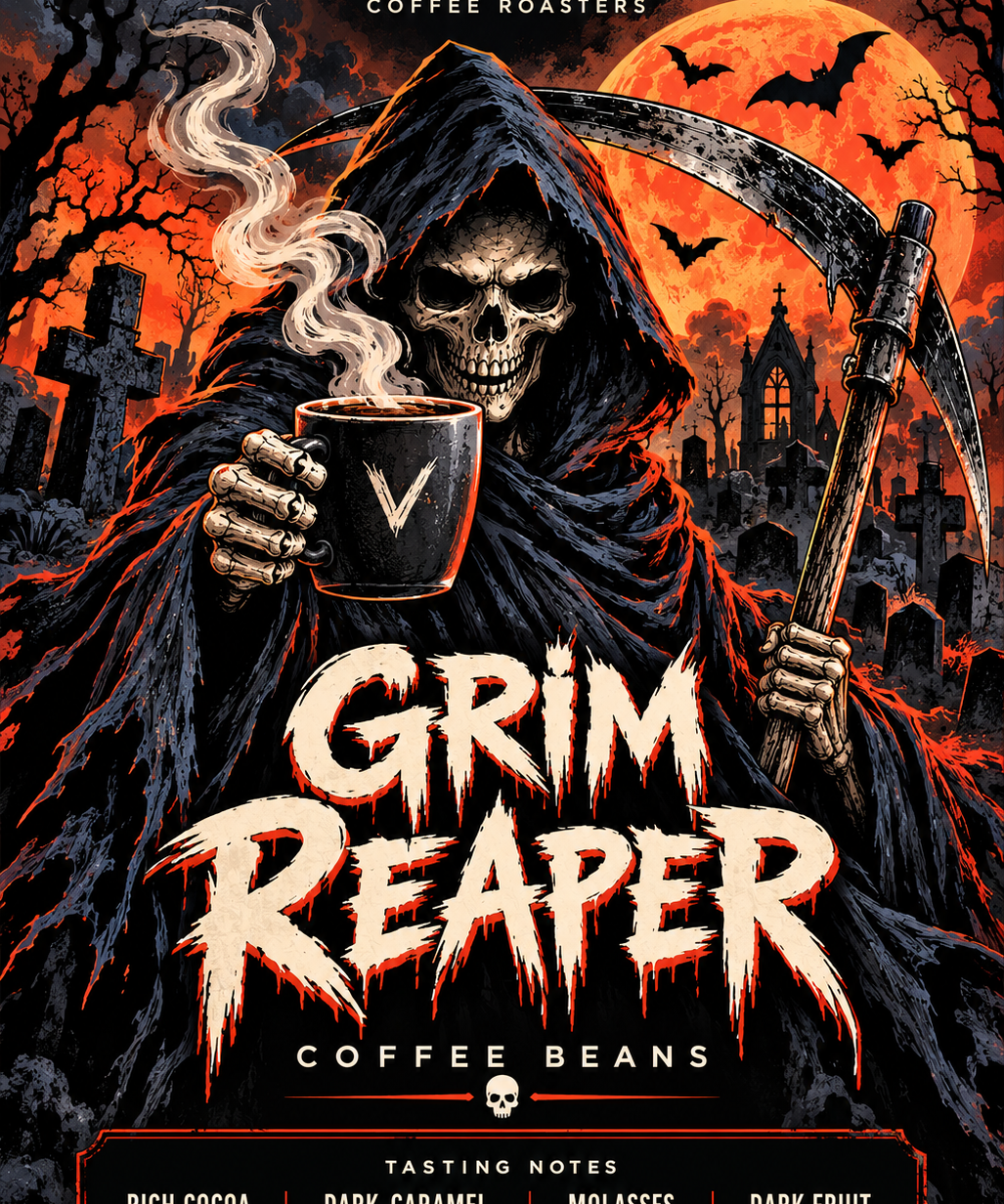 Grim Reaper Halloween Limited Edition Espresso Blend — Vertue Coffee Roasters