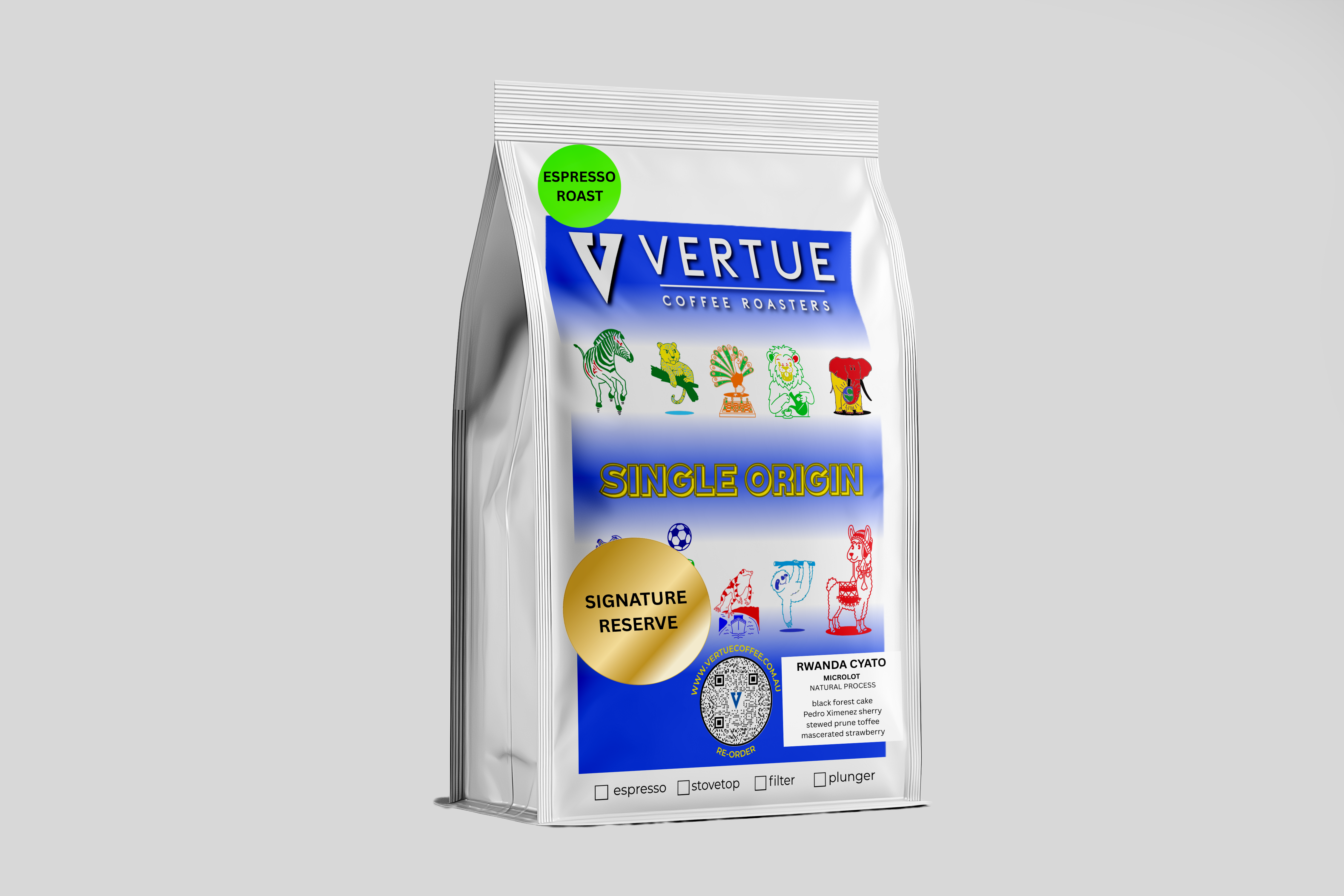 Rwanda Cyato Microlot ESPRESSO Roast — Beans | Vertue Coffee Roasters