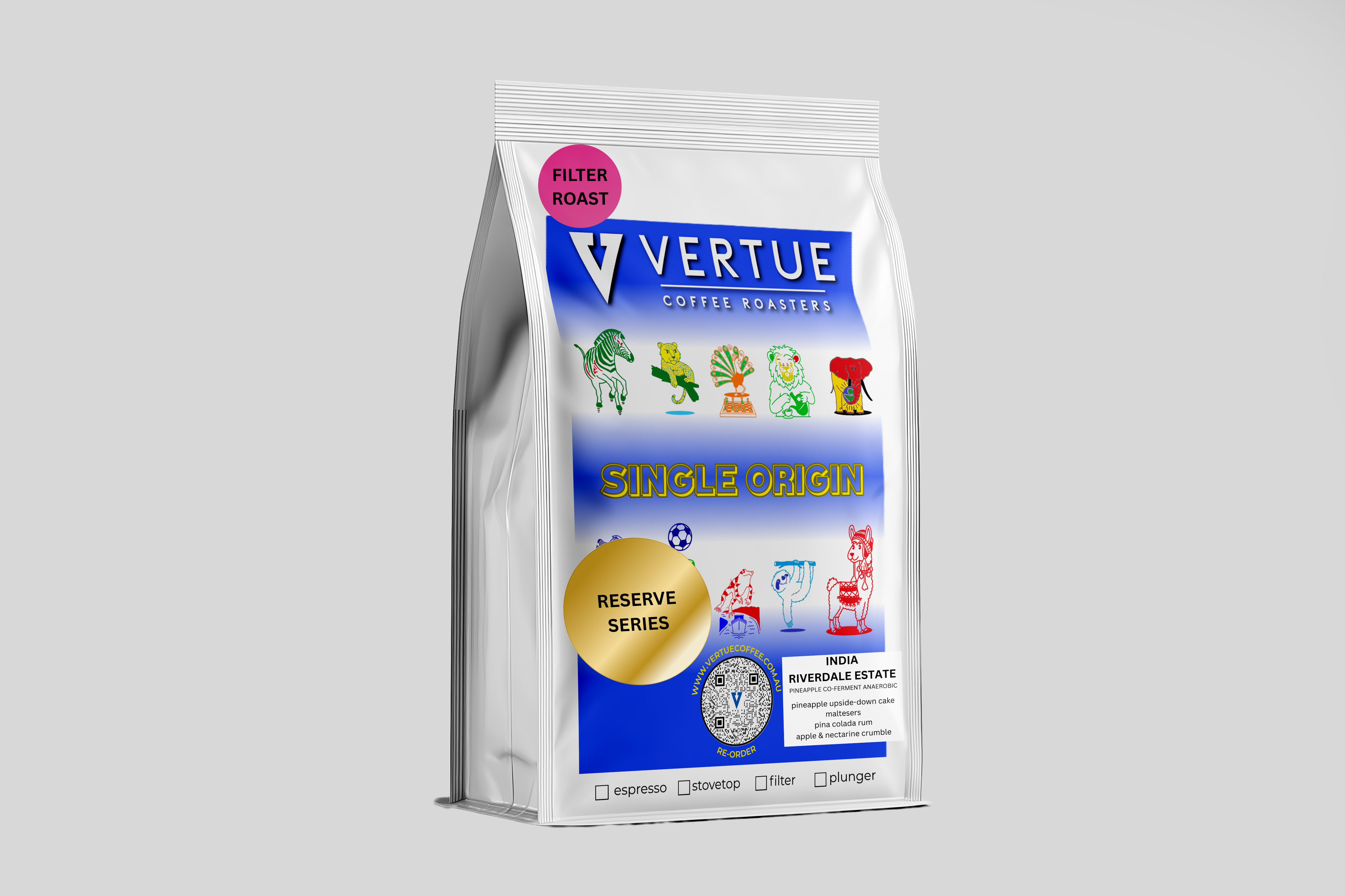 India Riverdale Estate WATERMELON Co-Ferment FILTER Roast — Beans | Vertue Coffee Roasters