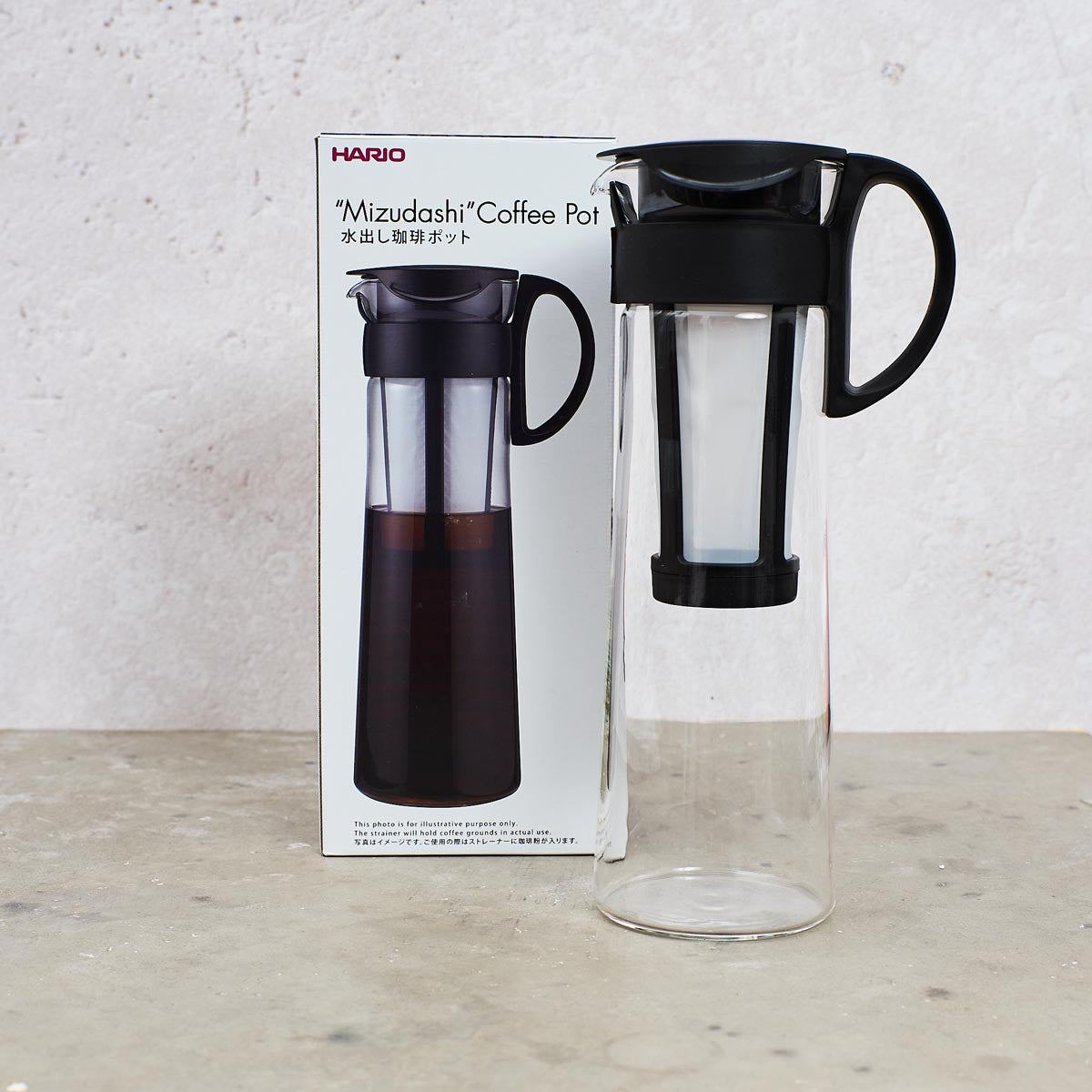 Hario Mizudashi 1L Cold Brew Pot - Black | Vertue Coffee Roasters