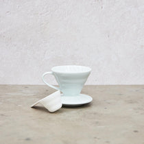 Hario V60 white ceramic | Vertue Coffee Roasters